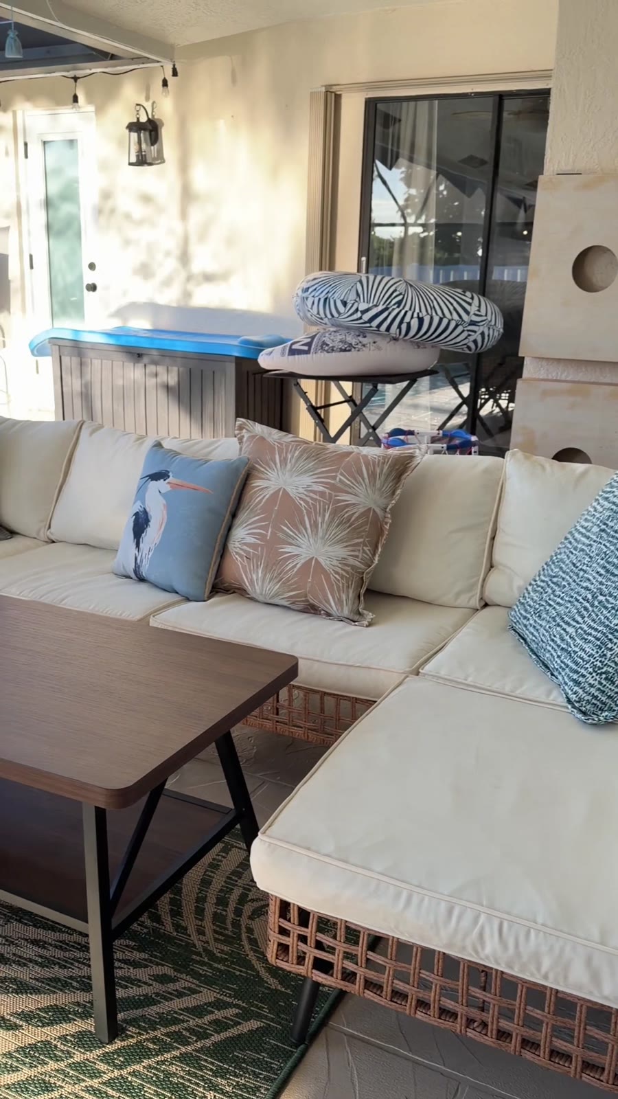 South Florida pool and screened patio available for brand content