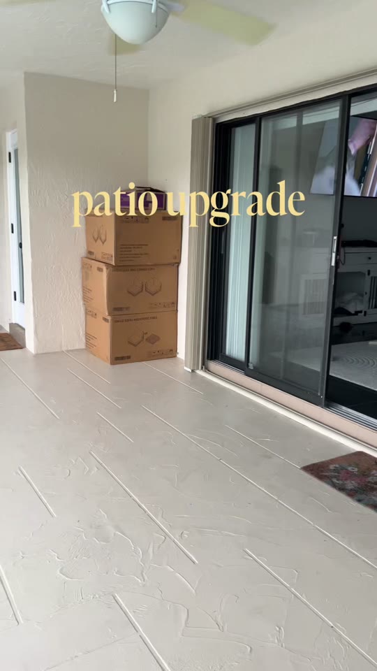 Wayfair patio transformation by The Well Loved Finds